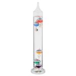 galileo thermometer glas 28cm 18°c tot 26°c