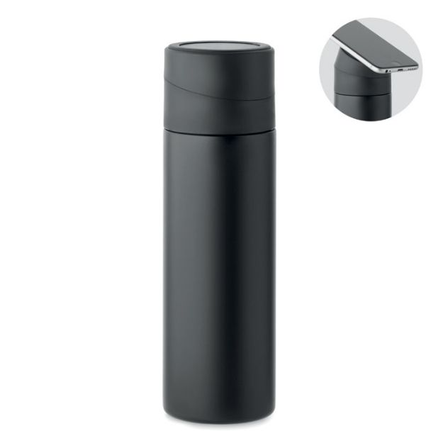 dubbelwandige thermosfles recycled rvs 420 ml.