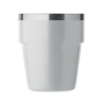 stapelbare thermosbeker van recycled rvs 250 ml