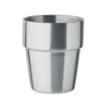 stapelbare thermosbeker van recycled rvs 250 ml