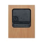 analoge tafelklok van bamboe