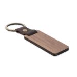 sleutelhanger notenhout en pu