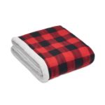 rpet sherpa fleecedeken met nylon handvat