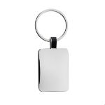 rechthoekige sleutelhanger van gerecycled zink