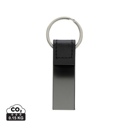 luxe pu sleutelhanger recycled zink legering