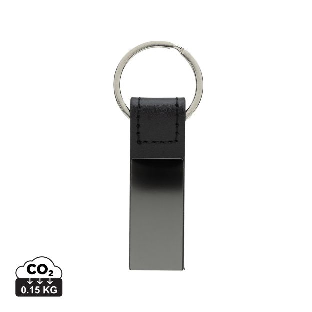 luxe pu sleutelhanger recycled zink legering