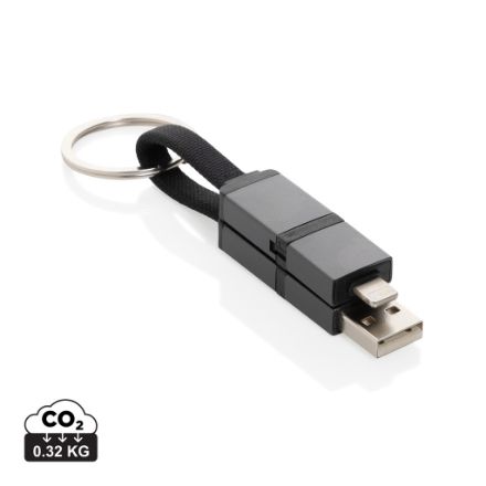 terra recycled aluminium 4 in 1 60w snellaadkabel