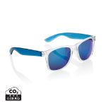 gleam zonnebril met gerecycled pc spiegelglas - blauw