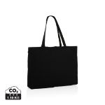 impact aware recycled katoenen shopper - zwart