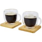 manti 250 ml 2-delige dubbelwandige glazen kop