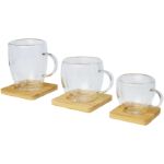 manti 250 ml 2-delige dubbelwandige glazen kop