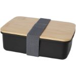 mangi 750 ml lunchtrommel van recycled plastic - zwart