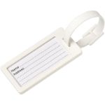 river gerecycled bagagelabel met venster - wit