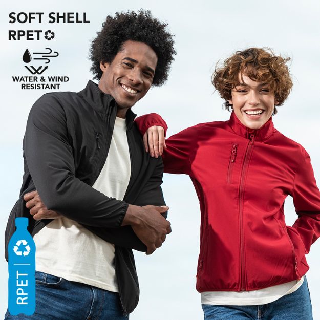 soft shell rpet jas scola