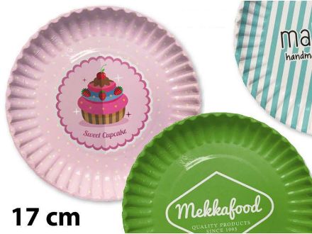 kartonnen bordje ø 17 cm. custom made