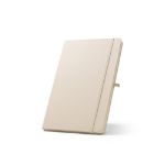 a5 notitieboek in 100% rpet met gelinieerde pagina - wit