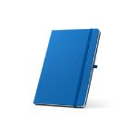 a5 notitieboek in 100% rpet met gelinieerde pagina - koningsblauw