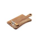 kaasplank in acaciahout met twee bestekken