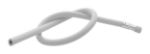 flexibel potlood capo met gum lang - wit