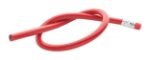 flexibel potlood capo met gum lang - rood