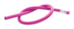 flexibel potlood capo met gum lang - fuchsia