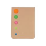 memoblok met 100 zelfklevende memoblaadjes. - beige
