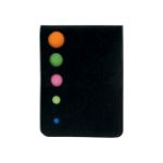 memoblok met 100 zelfklevende memoblaadjes. - zwart