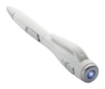 balpen met 1 led lamp blauwschrijvend