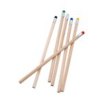 houten potlood met gekleurde gum.