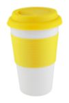 mok met siliconen deksel en grip 420 ml