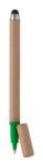 gerecyclede papieren stylus pen blauwschrijvend