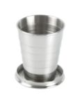 opvouwbare beker, metaal 70 ml.
