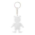 sleutelhanger met reflector i.v.v. beer. - wit