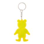 sleutelhanger met reflector i.v.v. beer. - geel