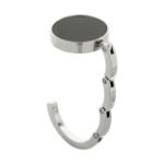 opvouwbare metalen tashanger. - zilver