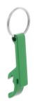 aluminium flessenopener met sleutelhanger savior - groen