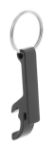 aluminium flessenopener met sleutelhanger savior - zwart