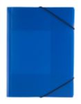 pp map met rubberen touwsluiting. - blauw