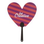 custom gemaakte waaiers met plastic handvat. - zwart