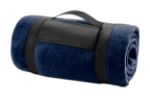 polar fleece deken met draagband, incl. - marine