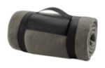 polar fleece deken met draagband, incl. - grijs