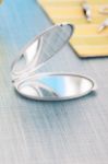 aluminium zakspiegeltje.