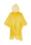 transparante poncho in hersluitbare plastic zak. - geel