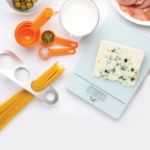 digitale keukenweegschaal van gehard glas.
