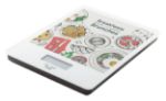 digitale keukenweegschaal van gehard glas.