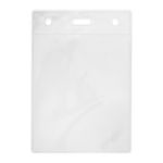 transparant plastic pashouder voor lanyards.