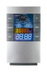 digitale klok en weerstation met gekleurd display.