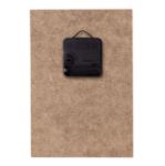 custom made, rechthoekige hdf houten muurklok