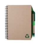gerecycled papier spiraal notitieboek met 80 pag.