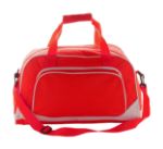 600d polyester sporttas met ritssluiting, voorvak - rood